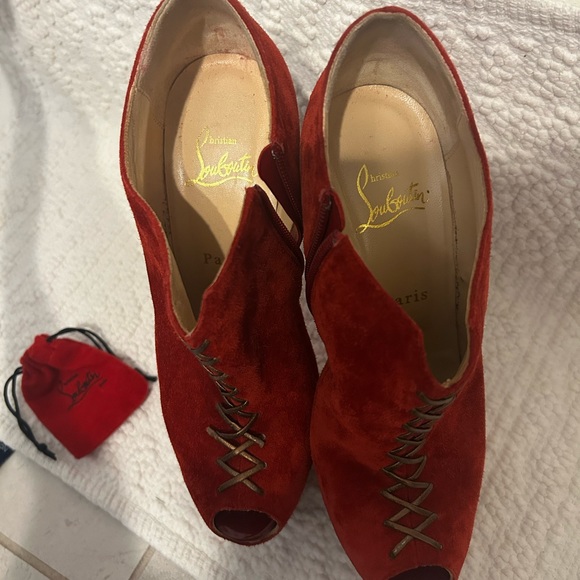 Suede platform, Christian Louboutin Recouzetta - Picture 6 of 8